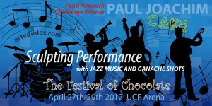 FSU Art Alum, Paul Joachim, Sculpting Live at Festival of Chocolate in Orlando