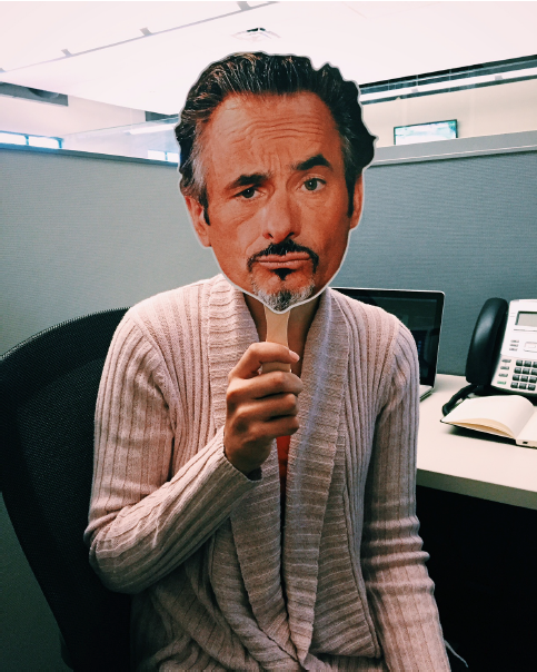 One of our on air talents, David Feherty, stoped by my desk one time…..