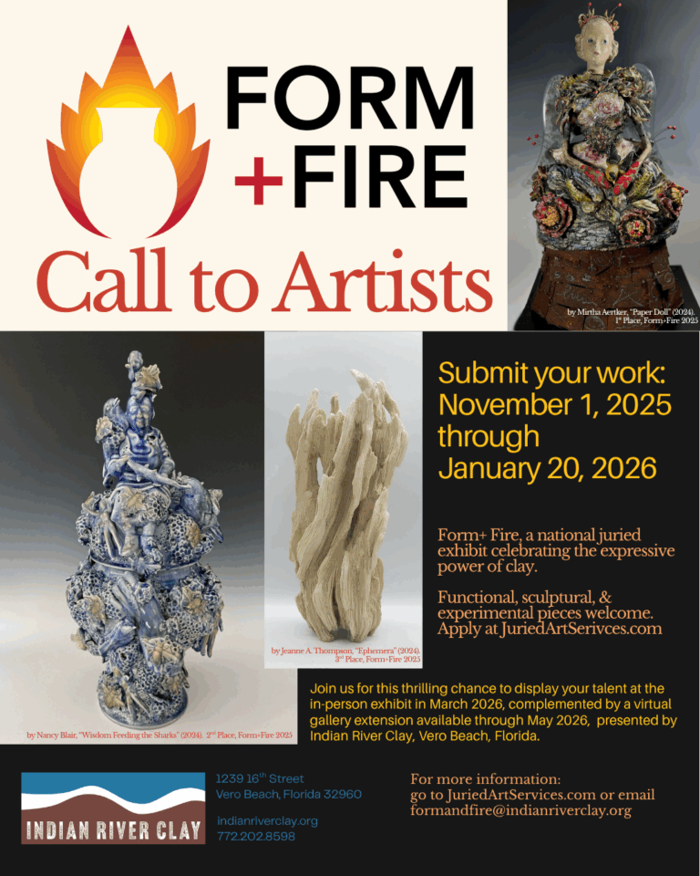 there is a poster with a picture of a statue and a sculpture